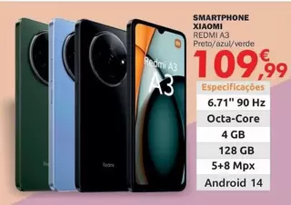 Oferta de Xiaomi - Smartphone Redmi A3 por 109,99€ em E.Leclerc