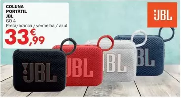 Oferta de Jbl - Coluna Portátil por 33,99€ em E.Leclerc