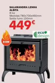 Oferta de Eco+ - Salamandra Lenha por 449€ em E.Leclerc