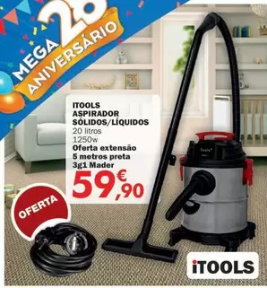 Oferta de ITOOLS - Aspirador Solidos/liquidos por 59,9€ em E.Leclerc