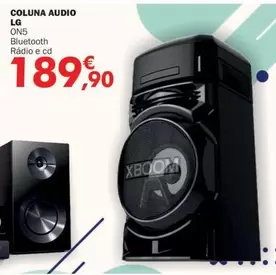 Oferta de LG - Coluna Audio On5 por 189,9€ em E.Leclerc