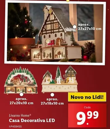 Oferta de Lidl - Casa Decorativa Led por 9,99€ em Lidl