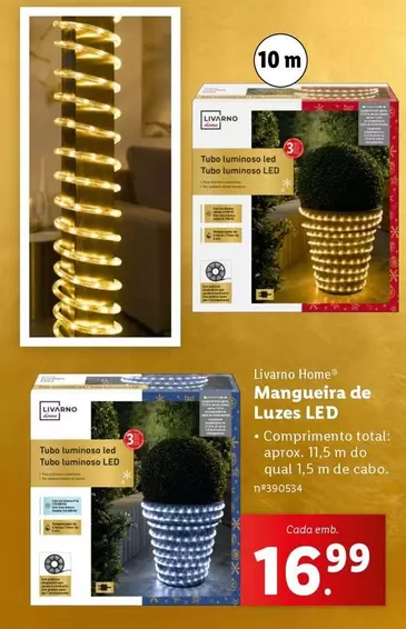 Oferta de Livarno Home - Mangueta De Luzes Led por 16,99€ em Lidl