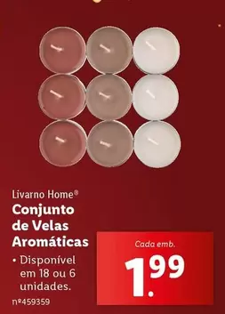 Oferta de Livarno Home - Conjunto De Velas Aromaticas por 1,99€ em Lidl