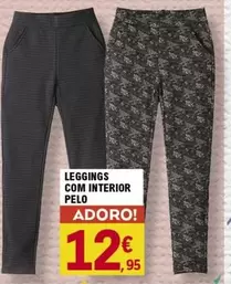 Oferta de .Com - Leggings Com Interior Pelo por 12,95€ em E.Leclerc