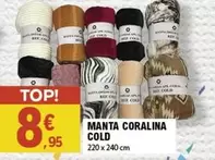 Oferta de Cold - Manta Coralina por 8,95€ em E.Leclerc