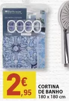 Oferta de Cortina De Banho por 2,95€ em E.Leclerc