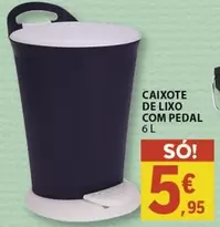 Oferta de .Com - Caixote De Lixo Com Pedal por 5,95€ em E.Leclerc