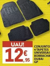 Oferta de Conjunto 4 Tapetes Universali Borracha Dubai por 12,95€ em E.Leclerc