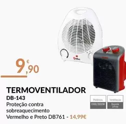 Oferta de Db-761 - Termoventilador por 9,9€ em E.Leclerc