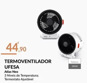 Oferta de Ufesa - Termoventilador por 44,9€ em E.Leclerc