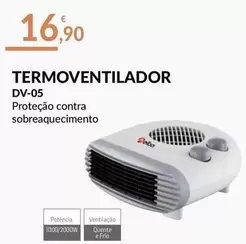 Oferta de Termoventilador DV-05 por 16,9€ em E.Leclerc