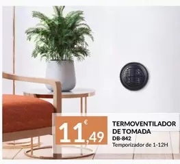 Oferta de Termoventilador De Tomada DB-842 por 11,49€ em E.Leclerc