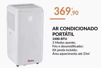 Oferta de Ar Condicionado Portátil 1400-BTTU por 369,9€ em E.Leclerc