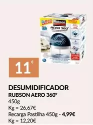 Oferta de Rubson - Desumidificador 360° por 11€ em E.Leclerc