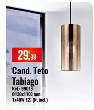 Oferta de Cand Teto Tabiago por 29,99€ em E.Leclerc