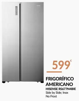 Oferta de Hisense - Frigorífico Americano por 599€ em E.Leclerc