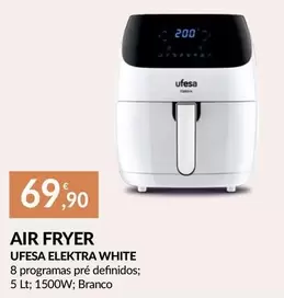 Oferta de Ufesa - Air Fryer por 69,9€ em E.Leclerc