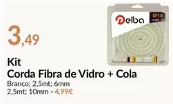 Oferta de Delba - Kit Corda Fibra De Vidro + Cola por 3,49€ em E.Leclerc