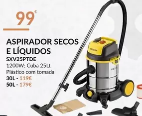 Oferta de .Com - Aspirador Secos E Liquidos por 99€ em E.Leclerc