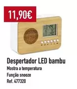 Oferta de A+ - Despertador Led Bambu por 11,9€ em E.Leclerc