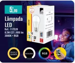 Oferta de Lampada Led por 5,99€ em E.Leclerc