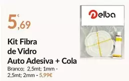 Oferta de Kit Fibra De Vidro Auto Adesiva + Cola por 5,69€ em E.Leclerc