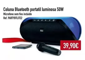 Oferta de Coluna Bluetooth Portatil Luminosa 50w por 39,9€ em E.Leclerc