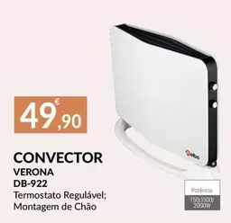 Oferta de Convector Verona Db-922 por 49,9€ em E.Leclerc