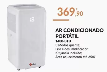 Oferta de Ar Condicionado Portátil 1400-BTTU por 369,9€ em E.Leclerc