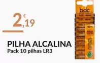 Oferta de Pilha Alcalina por 2,19€ em E.Leclerc