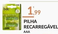 Oferta de Pilha Recarregável por 1,99€ em E.Leclerc