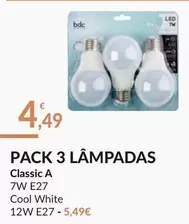 Oferta de A+ - Pack 3 Lampadas por 4,49€ em E.Leclerc