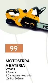 Oferta de A+ - Motosierra A Bateria por 99€ em E.Leclerc