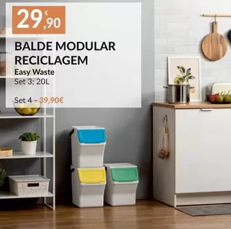 Oferta de Reciclagem - Balde Modular por 29,9€ em E.Leclerc