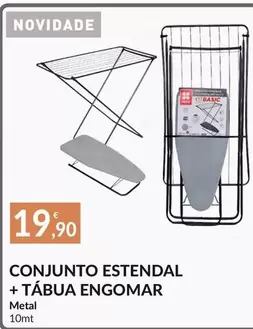 Oferta de Conjunto Estendal + Tábua por 19,9€ em E.Leclerc