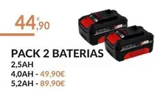 Oferta de Pack 2 Baterias 2,5ah por 44,9€ em E.Leclerc