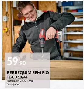 Oferta de .Com - Berbequim Sem Fio Te-cd 18/44 por 59,9€ em E.Leclerc