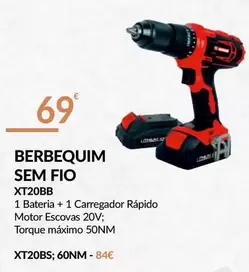 Oferta de Berbequim Sem Fio por 69€ em E.Leclerc