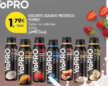 Oferta de Yopro - Iogurte Liquido Proteico por 1,79€ em Pingo Doce