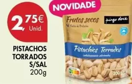 Oferta de Pingo doce - Pistachos Torrados por 2,75€ em Pingo Doce