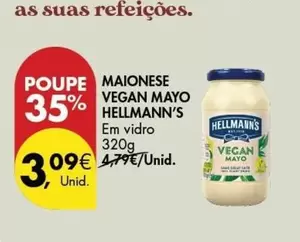 Oferta de Hellmann's - Maionese Vegan Mayo por 3,09€ em Pingo Doce