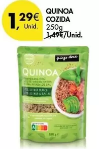 Oferta de A+ - Quinoa Cozida por 1,29€ em Pingo Doce