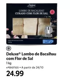 Oferta de Deluxe - Lombo De Bacalhau Com Flor De Sal por 24,99€ em Lidl