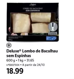 Oferta de A+ - Lombo De Bacalhau Sem Espinhas por 18,99€ em Lidl