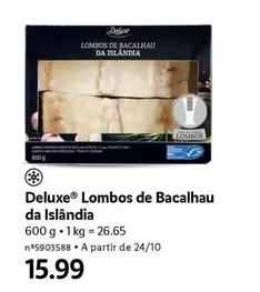 Oferta de A+ - Lombos De Bacalhau Da Islandia por 15,99€ em Lidl