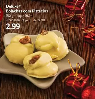 Oferta de Deluxe - Bolachas Com Pistacios por 2,99€ em Lidl