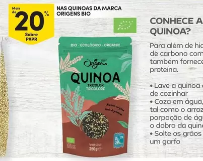 Oferta de Origens - Quinoa?em Continente