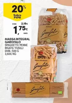 Oferta de Garofalo - Massa Integral por 1,75€ em Continente