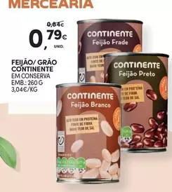 Oferta de Continente - Feijão/Grao por 0,79€ em Continente